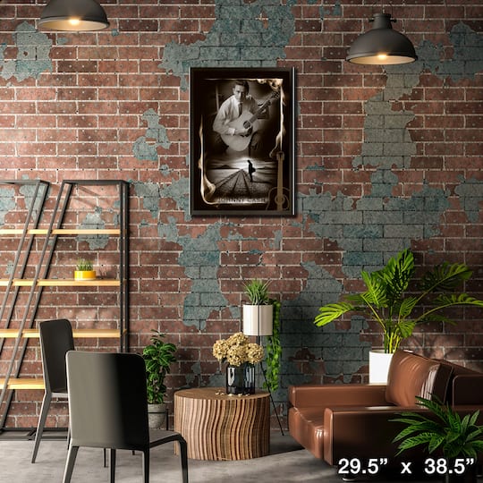 Johnny Cash Framed Man in Black PhotoGlass 29.5" x 38.5"